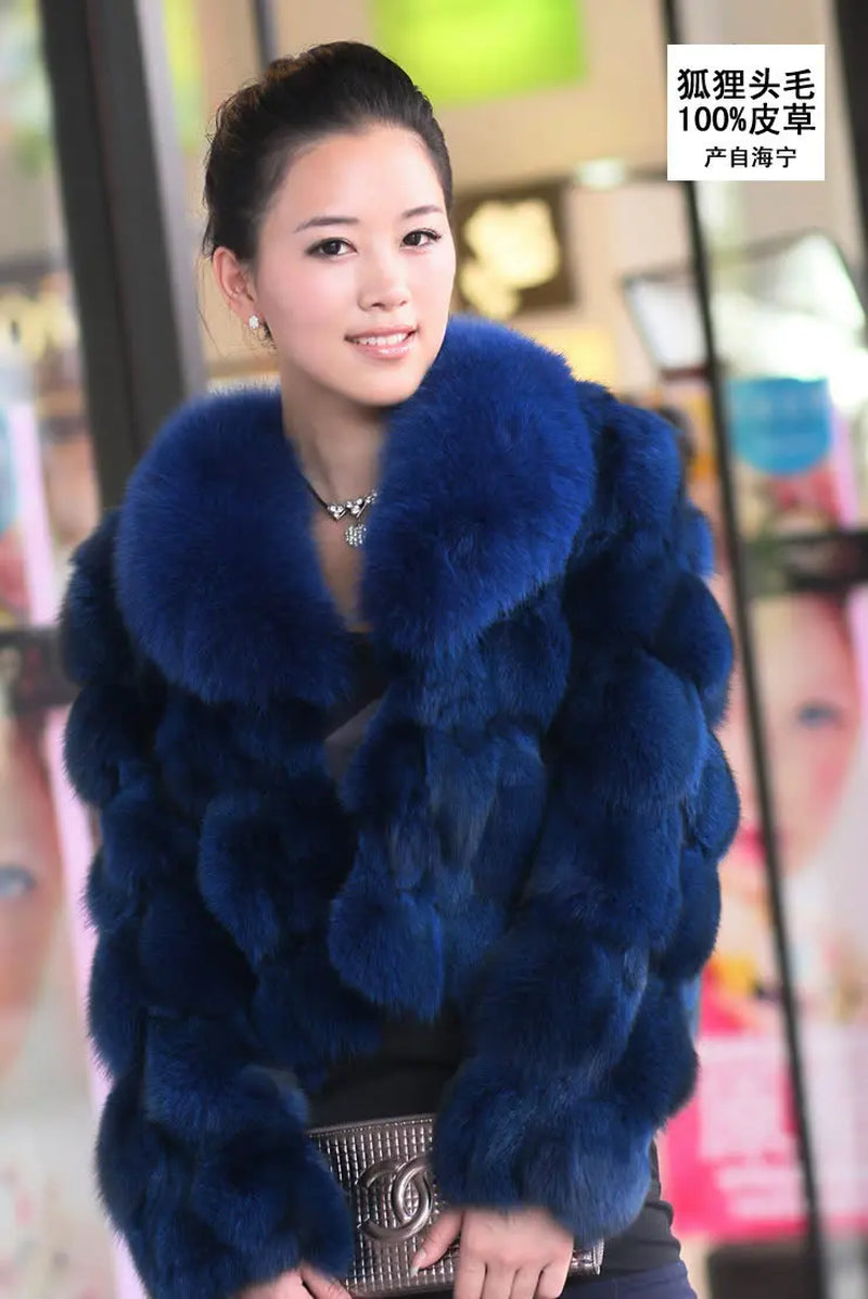Cold Season Luxe: Genuine Fox Fur Coat | Regal & Reckless Exclusive (Plus Size Available)