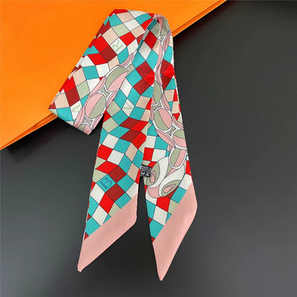 Premium Silk Twilly Ribbon for Hair, Handbags, and Accessories