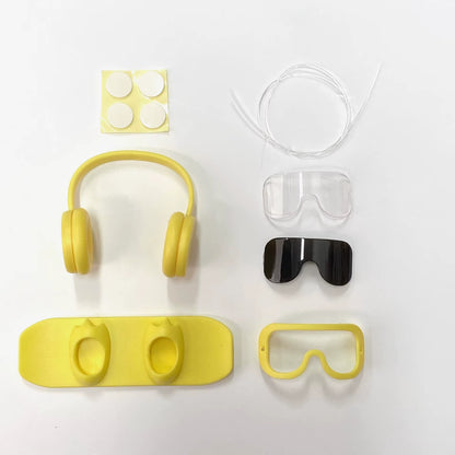 Labubu Doll Ski Set – Gear Up with Goggles, Earphones & Ski Board