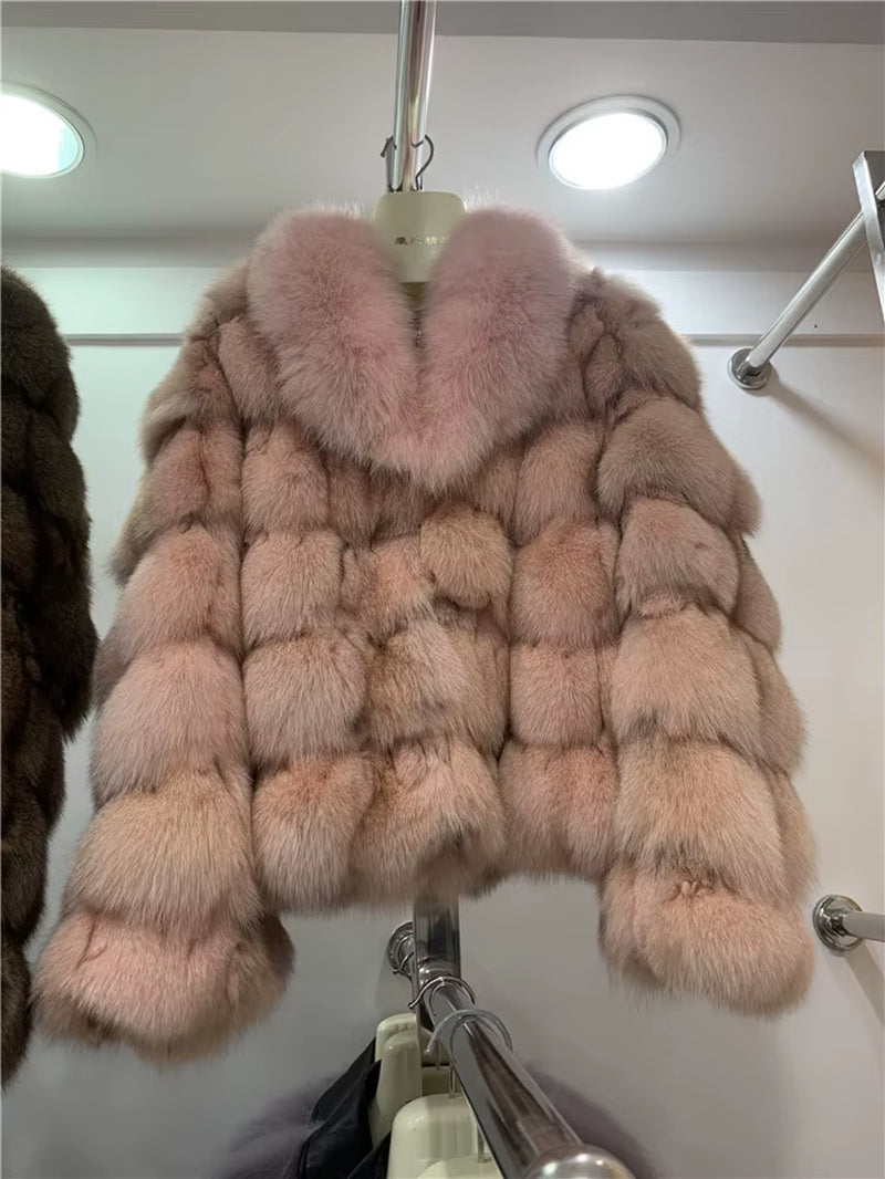 Cold Season Luxe: Genuine Fox Fur Coat | Regal & Reckless Exclusive (Plus Size Available)
