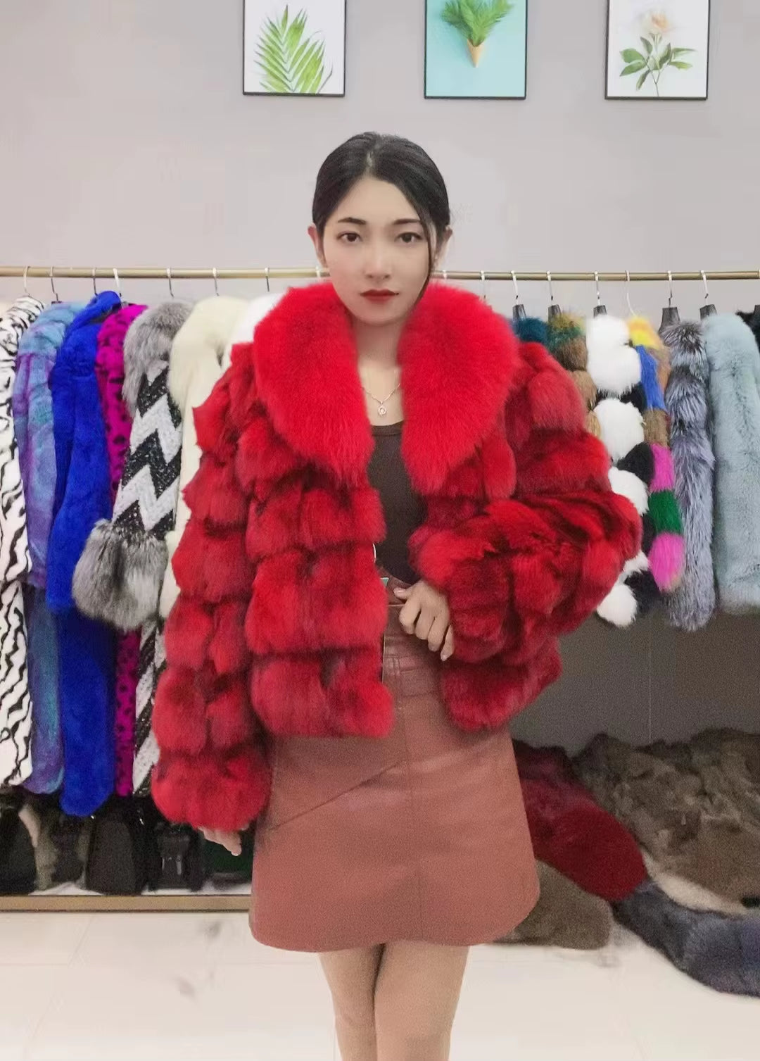 Cold Season Luxe: Genuine Fox Fur Coat | Regal & Reckless Exclusive (Plus Size Available)