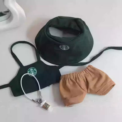 Caffeine Chic – Labubu ‘Starr Bucks’ Outfit & Mini Accessories
