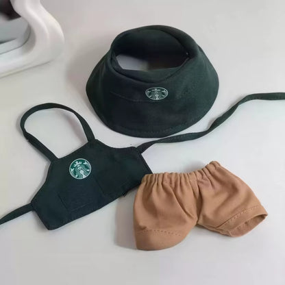 Caffeine Chic – Labubu ‘Starr Bucks’ Outfit & Mini Accessories