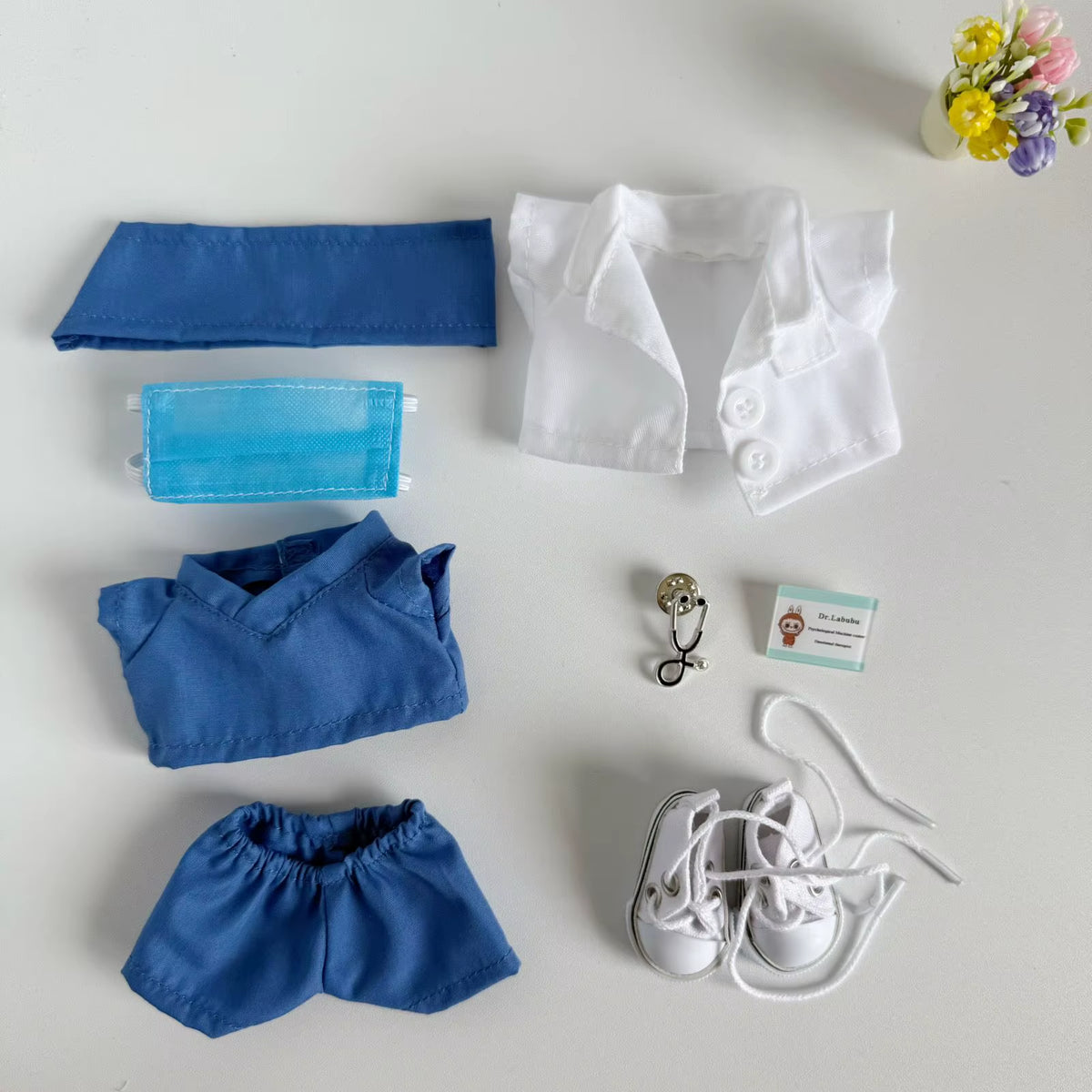 Labubu Healing Heroes – White Coat & Scrubs Hero Set