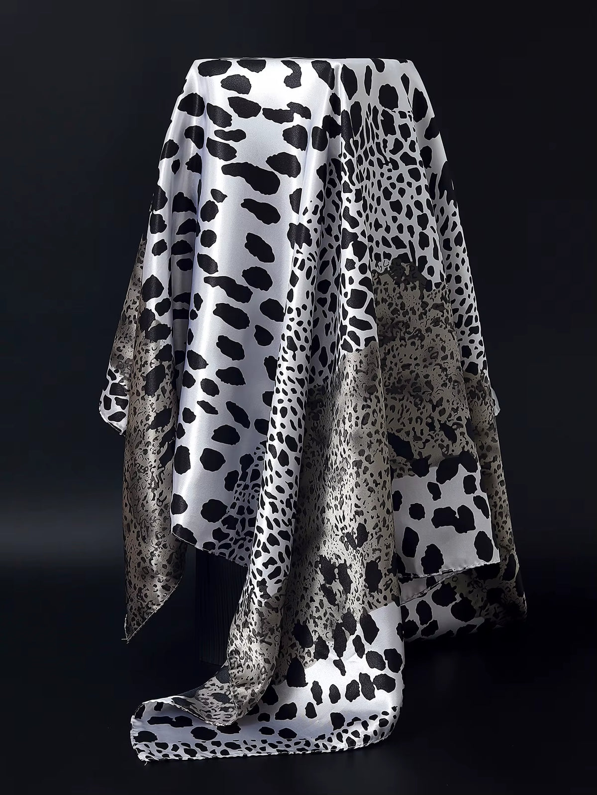Couture Chaos Satin Colorful Scarf
