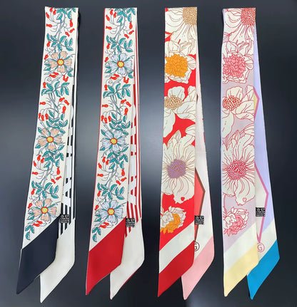 Premium Silk Twilly Ribbon for Hair, Handbags, and Accessories