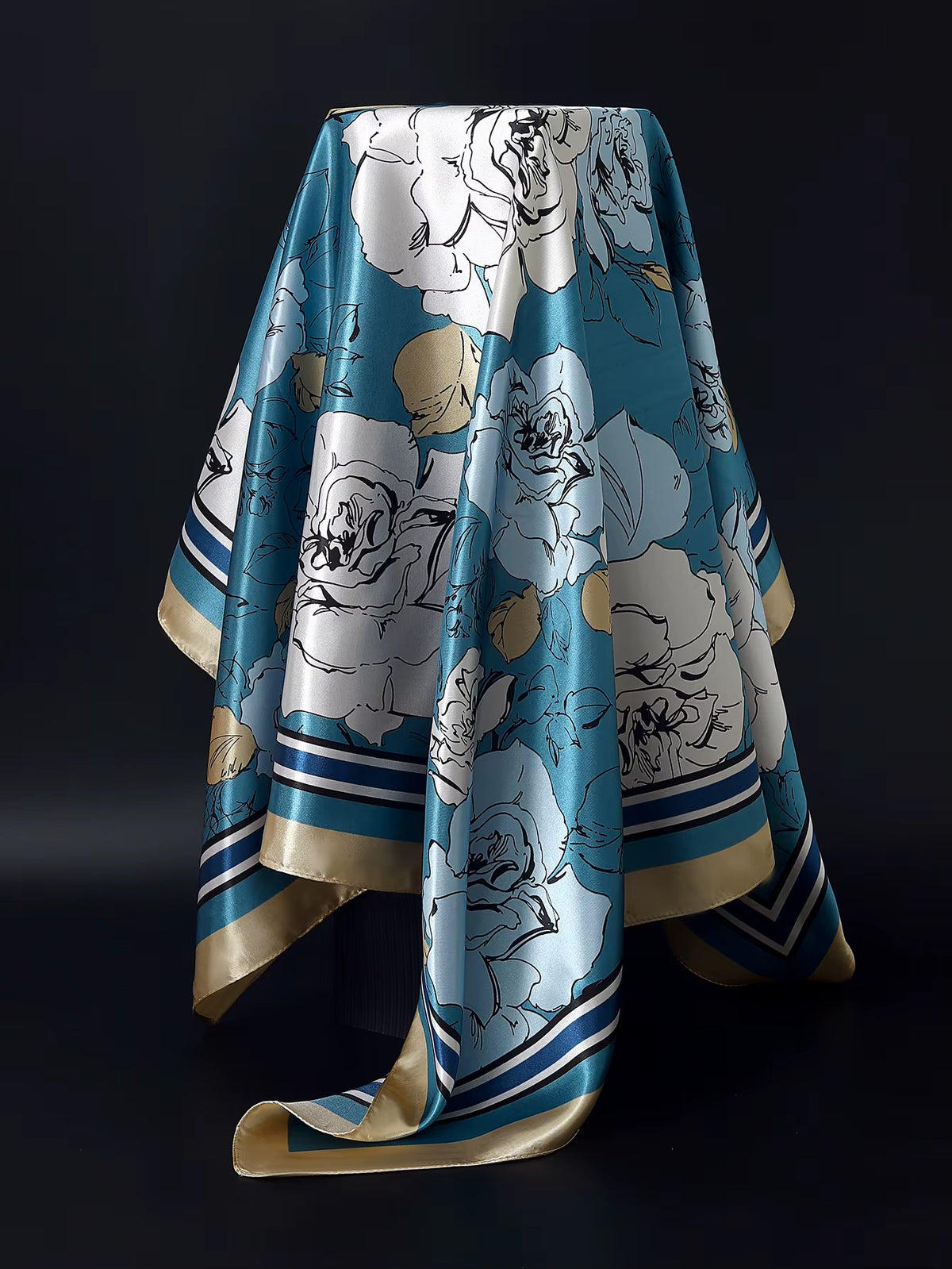 Couture Chaos Satin Colorful Scarf