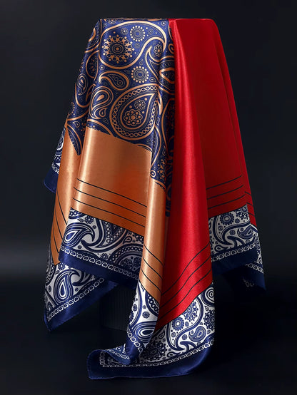 Couture Chaos Satin Colorful Scarf