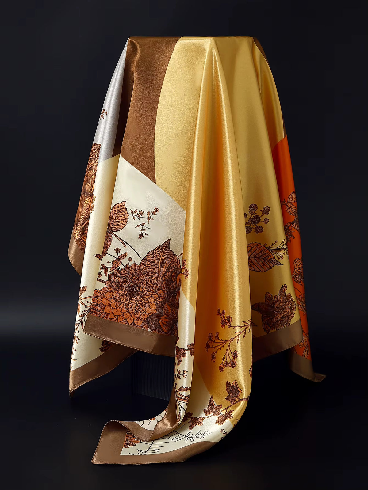 Couture Chaos Satin Colorful Scarf