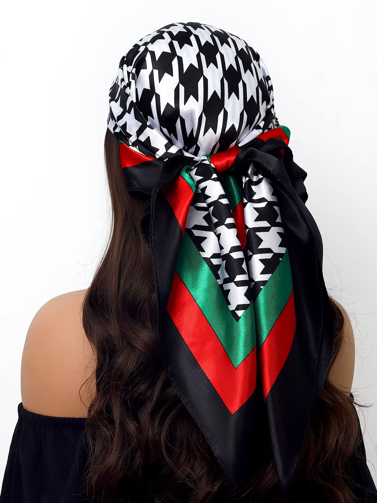 Couture Chaos Satin Colorful Scarf