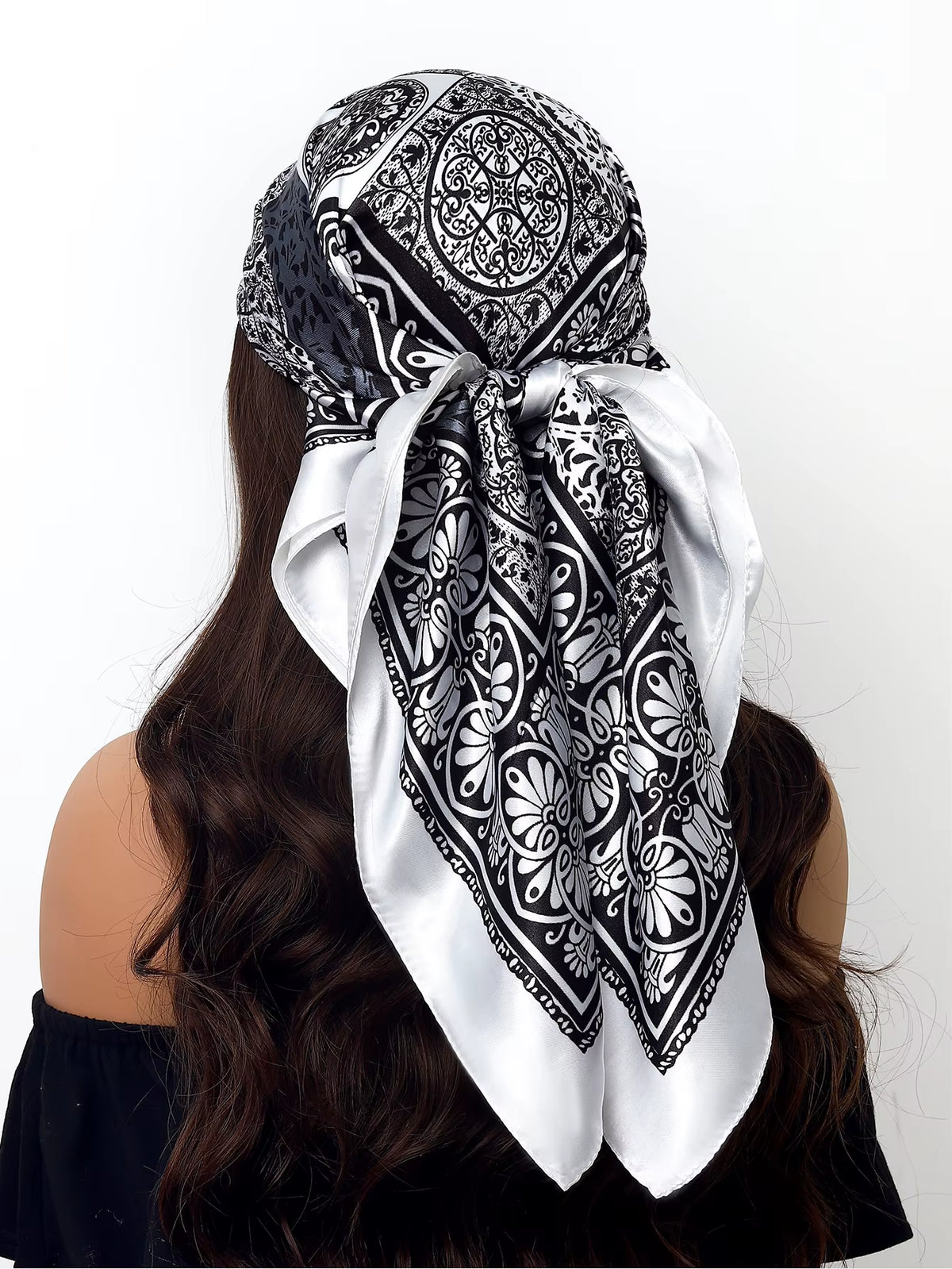 Couture Chaos Satin Colorful Scarf