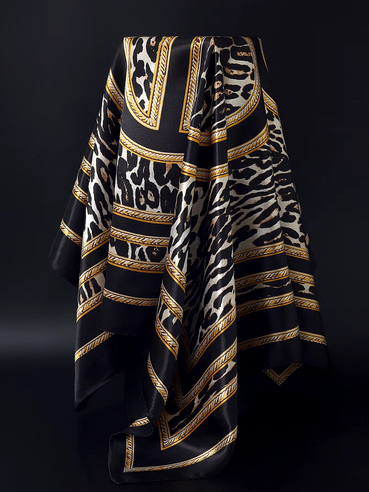 Couture Chaos Satin Colorful Scarf