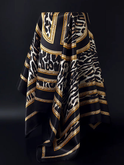Couture Chaos Satin Colorful Scarf