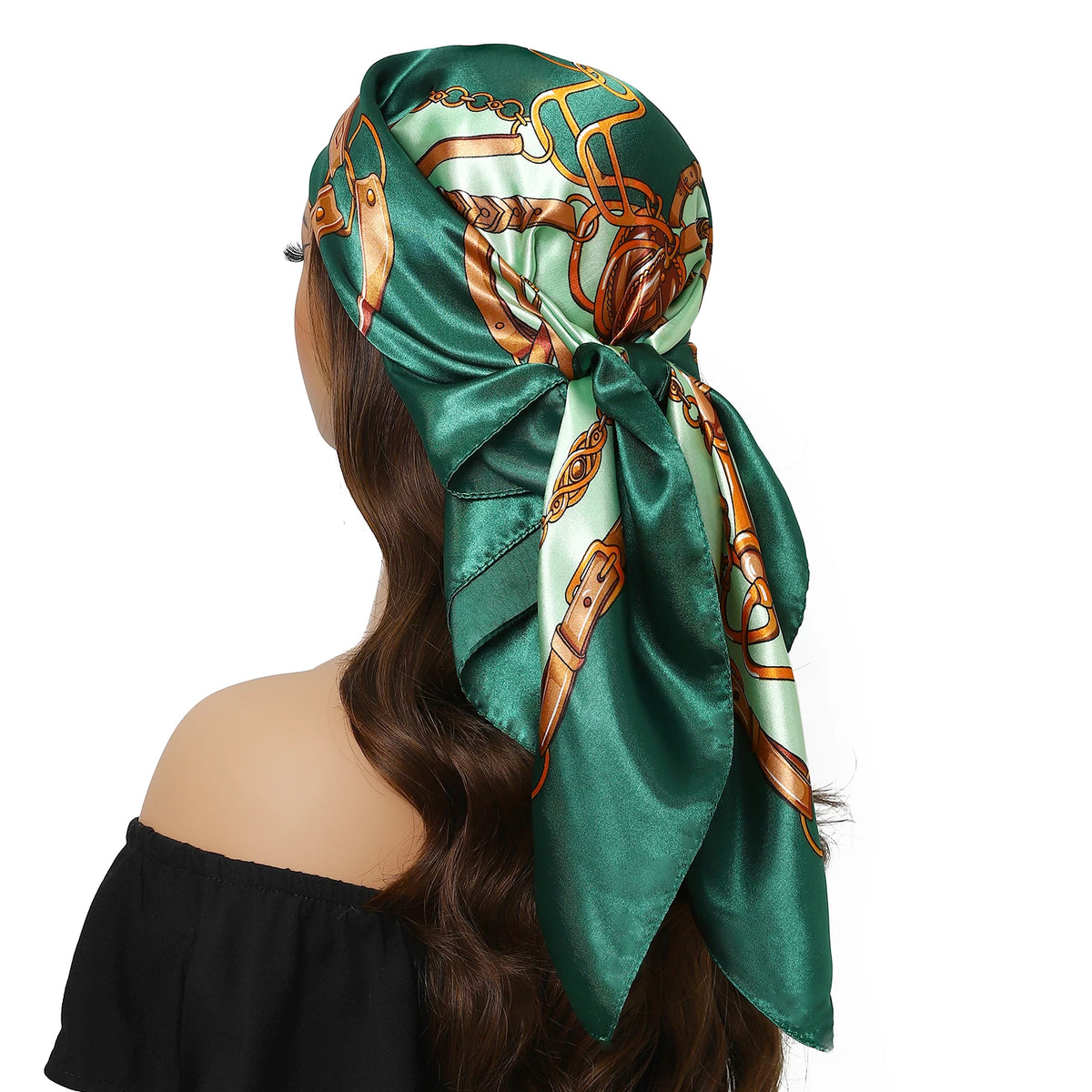 Couture Chaos Satin Colorful Scarf