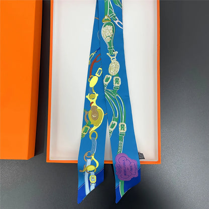 Premium Silk Twilly Ribbon for Hair, Handbags, and Accessories