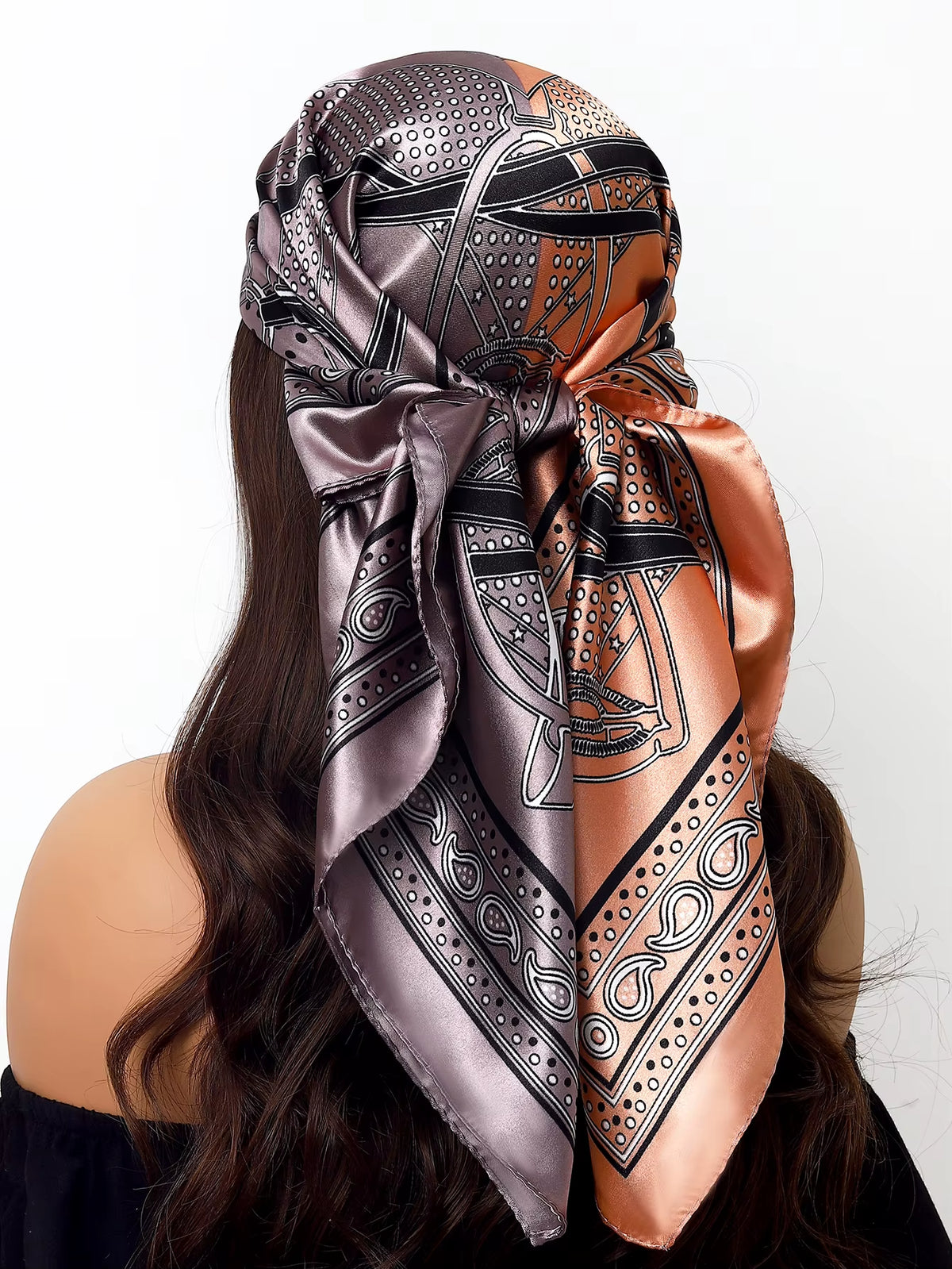 Couture Chaos Satin Colorful Scarf